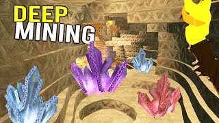 DEEP MINING FOR PRICELESS GEMS BELOW THE SURFACE  Cardlife PreAlpha Gameplay Cardboard Minecraft [upl. by Annav]