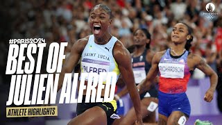 ✨The best of Julien Alfred at the Olympics 🏃‍♀️ Athlete Highlights [upl. by Mathews]