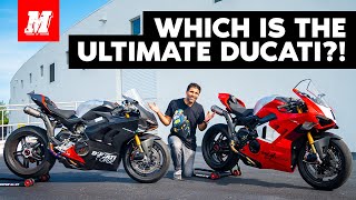 Ducati Panigale V4R vs V4 SP2 Whats Different [upl. by Ellenet]