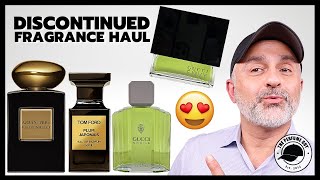 Vintage Classic Discontinued FRAGRANCE HAUL  Gucci Tom Ford Mugler Armani Rochas [upl. by Ljoka]