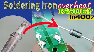 Soldering iron RepairNOT HEATING UP replaced diode IN4007tutorial diy electronic soldering [upl. by Virendra]