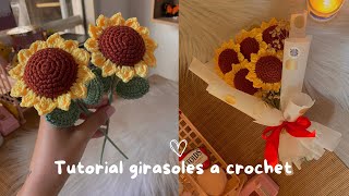 Cómo tejer girasoles a crochet  Tutorial fácil y rápido para principiantes 🌻 [upl. by Marras]