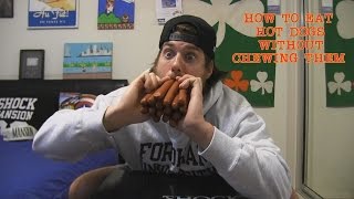 How to Eat 15 Hot Dogs Without Actually Chewing Them Must See [upl. by Edahc]