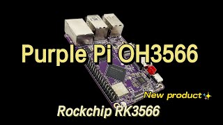 Rockchip RK3566 Purple Pi OH3566 Android Linux development board with Raspberry Pi [upl. by Gnilrad]