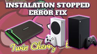 How to fix error 0x8007000E INSTALLATION STOPPED on Xbox Series SX Xbox One  2022 Guide [upl. by Fafa]