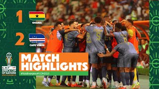 HIGHLIGHTS  Ghana 🆚 Cape Verde TotalEnergiesAFCON2023  MD1 Group B [upl. by Mandie]