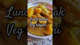 Lunch break veg biryani ytshorts salmaagha sadgajal [upl. by Htebasile]