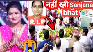 Sanjana Bhat death  Sanjana Bhatt no more  Saregamapa 2021  Zeetv Sanjana Bhat performance [upl. by Ahcatan34]