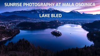 Sunrise photography at Mala Osojnica viewpoint  Lake Bled [upl. by Lomax80]