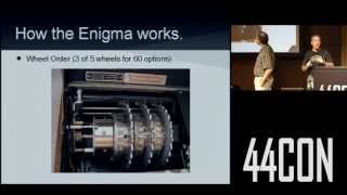 Cryptanalysis Of The Enigma Machine Robert Weiss amp Ben Gatti at 44CON 2012 [upl. by Stanton375]