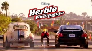 Herbie fully loaded street race 2005  Volkswagen beetle vs Pontiac GTO Disneys the love bug [upl. by Ern211]