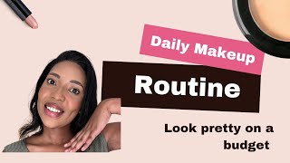 makeup routine Do my makeup with me using Avon products slay on a budget  look good GRWM [upl. by Merdith]