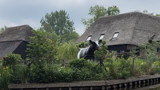 Walking tour in Giethoorn Holland giethoorn [upl. by Einnad204]