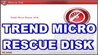 How to create and scan with Trend Micro Rescue Disk [upl. by Odlaniger818]