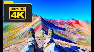 Montaña de 7 Colores Vinicunca  RAINBOW MOUNTAIN in Cuzco Peru [upl. by Einahpts]