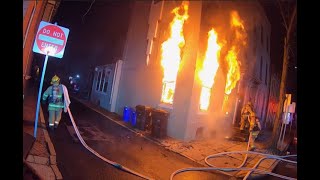 23MAR20  Harrisburg PA  Locust St Multi Family Residential Structure Fire [upl. by Toft999]