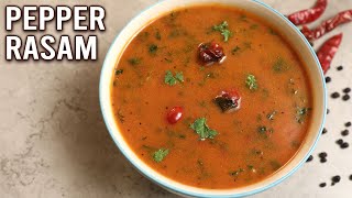 How To Make Pepper Rasam  South Indian Rasam Recipe  Spicy Soup Recipe  Winter Special  Ruchi [upl. by Ennazus]