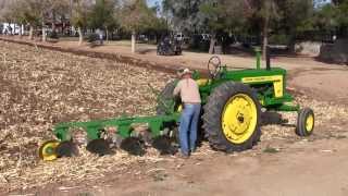 1957 John Deere 720 Diesel Plowing The Field At Sahuaro Ranch Park 2814 [upl. by Dogs]