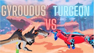 Gyroudus VS Turgeon  Creatures of Sonaria [upl. by Au268]