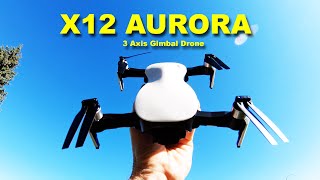 JJRC X12 Aurora Review  Impressive drone with a 3 Axis Camera Gimbal [upl. by Arev148]