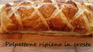 Polpettone ripieno in crosta video ricetta passo per passo [upl. by Nylg]