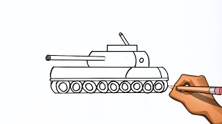 Tank drawing easy  Army tank drawing video  ARTMADENOW [upl. by Reilamag283]