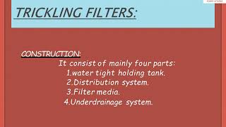 trickling filter introduction [upl. by Spielman50]