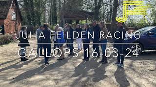 Newmarket Gallops 160324  Julia Feilden Racing [upl. by Atener]