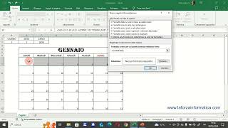 Calendario Excel Parte Prima [upl. by Apoor]