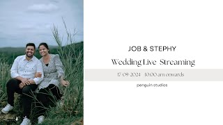 JOB amp STEPHY WEDDING LIVE STREAMING  PENGUIN STUDIOS  9605401687 [upl. by Anayik737]