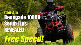 CanAm Renegade 1000 Setup Tips HowTo Adjust Suspension Tire Pressure and Controls [upl. by Innor767]