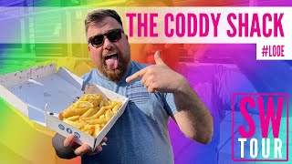 We review the top rated fish and chip takeaway in Cornwall The Coddy Shack [upl. by Nwahsar]