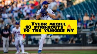 tylor Megill ponga 10 strikeouts 🔥 [upl. by Nonnair]