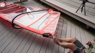 How to Downhaul a Windsurf Sail The Easy Way [upl. by Shue535]