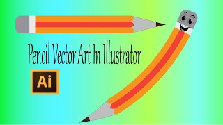 How to create vector art in illustrator  Simple vector art in illustrator Tutorial [upl. by Orling889]