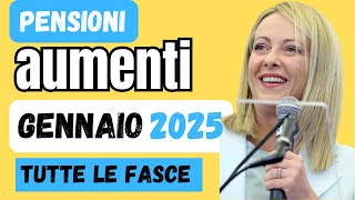 quotAumenti delle Pensioni da Gennaio 2025 Tutte le Novità e le Percentuali di Rivalutazionequot [upl. by Olney]