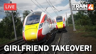 LIVE  My Girlfriend Plays Train Sim World 4 070824 [upl. by Royd]