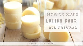 Homemade Lotion Bars with Essential Oils [upl. by Llenil]