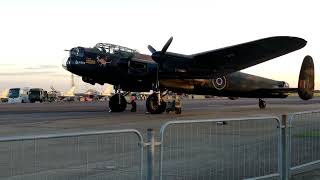 Lancasters bomber start up [upl. by Yenttihw74]