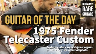 Guitar of the Day 1975 Fender Telecaster Custom  Normans Rare Guitars [upl. by Neivad874]