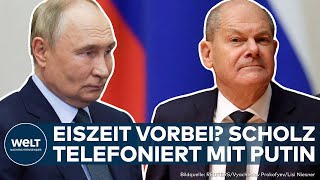 RUSSLAND Olaf Scholz telefoniert erstmals seit zwei Jahren mit Wladimir Putin [upl. by Aw]