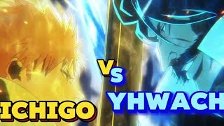 ICHIGO VS YHWACH FULL FIGHT  BLEACH TYBW COUR 3 [upl. by Etessil]