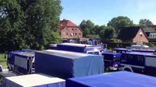 ElbeHochwasser 2013 bei Lüchow Dannenberg  THW Ortsverbände bereiten sich auf Einsatz vor [upl. by Klement]