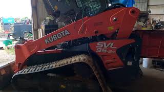 2018 Kubota SVL95 2S V3800 Skid Steer Engine rebuild part1 [upl. by Yee]