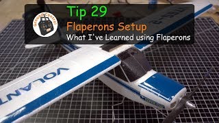 Tip 29  Flaperons Setup  Heres What I know [upl. by Emyam]