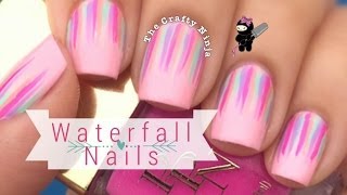 Waterfall Nail Art Tutorial by The Crafty Ninja [upl. by Conchita]