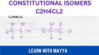 Constitutional Isomers Structural Isomers for C2H4Cl2 [upl. by Ribaudo]