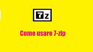 come usare 7zip [upl. by Eimak]