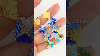 Video completo con el paso a paso de estos aretes livianos hechos con delicas miyukiaccessories [upl. by Ayanaj86]