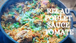 Riz au poulet à la sauce tomate Prêt en 30min [upl. by Meekyh818]